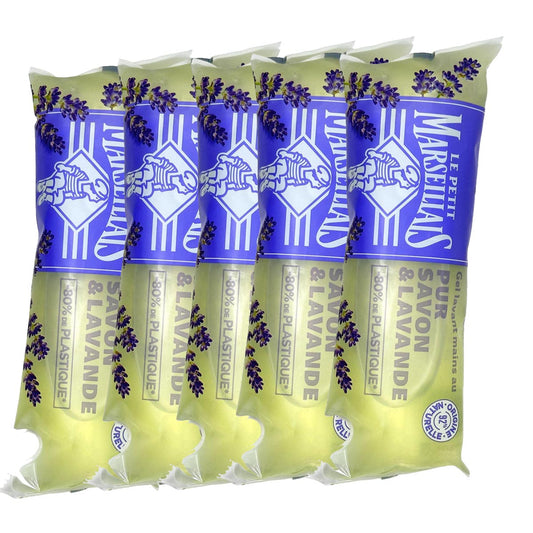 Le Petit Marseillais Flüssigseife Lavendel 5 x 250 ml Nachfüllpack aus Frankreich