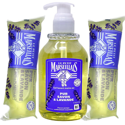 Le Petit Marseillais Flüssigseife pur Savon Lavendelöl 300 ml + 2 x 250 ml
