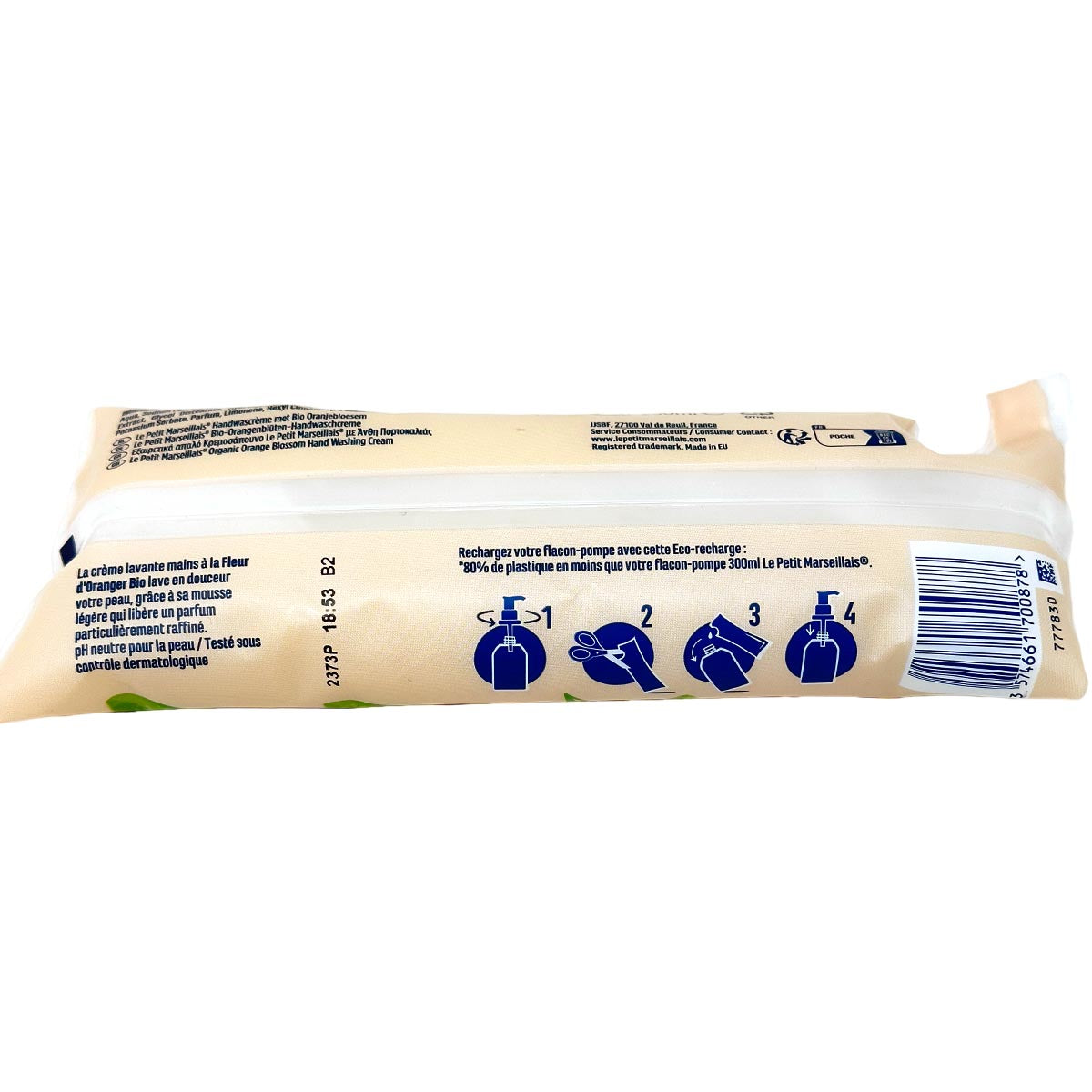 Le Petit Marseillais Schaum Gel Seife Orangenblüten 2 x 250 ml Nachfüllpack