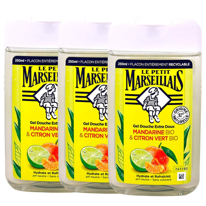 Le Petit Marseillais Duschgel mit Mandarine und Limette 3x250 ml aus Frankreich