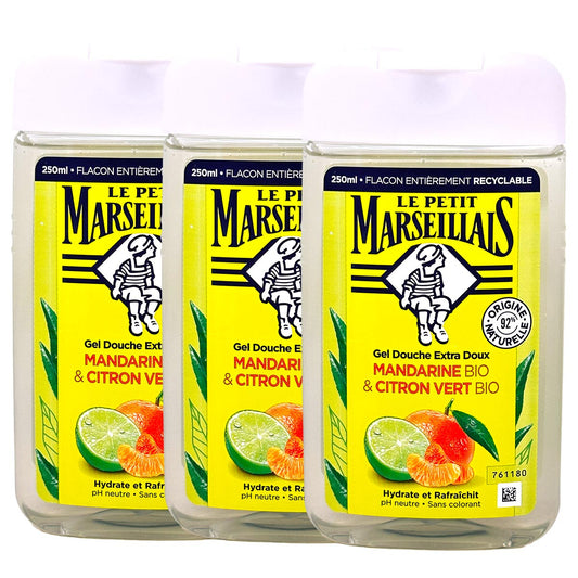 Le Petit Marseillais Duschgel mit Mandarine und Limette 3x250 ml aus Frankreich