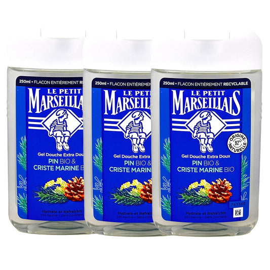 Le Petit Marseillais - Duschgel mit Pinie und Meerfenchel 3x250 ml aus Frankreich
