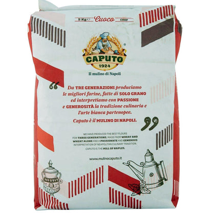 FARINA CAPUTO Mehl "Cuoco" Chef 5 kg - Ideales Weichweizenmehl Typ "00" für Pizza, Pasta und Gebäck