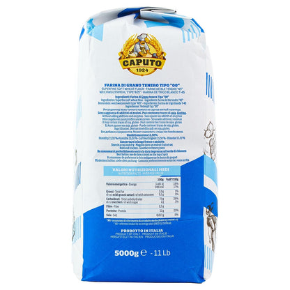 Italienisches Weichweizenmehl "Tipo 00" von Farina Caputo - Perfekt für Pizza, Pasta und Gebäck - 3 x 5 kg
