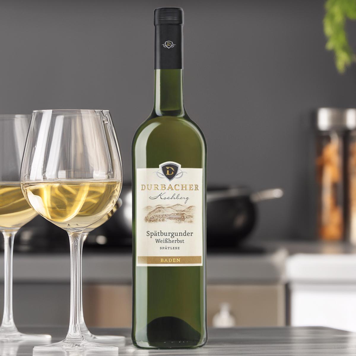 Durbacher Kochberg Spätburgunder Weißherbst Spätlese - Alkoholgehalt: 11,5 % vol