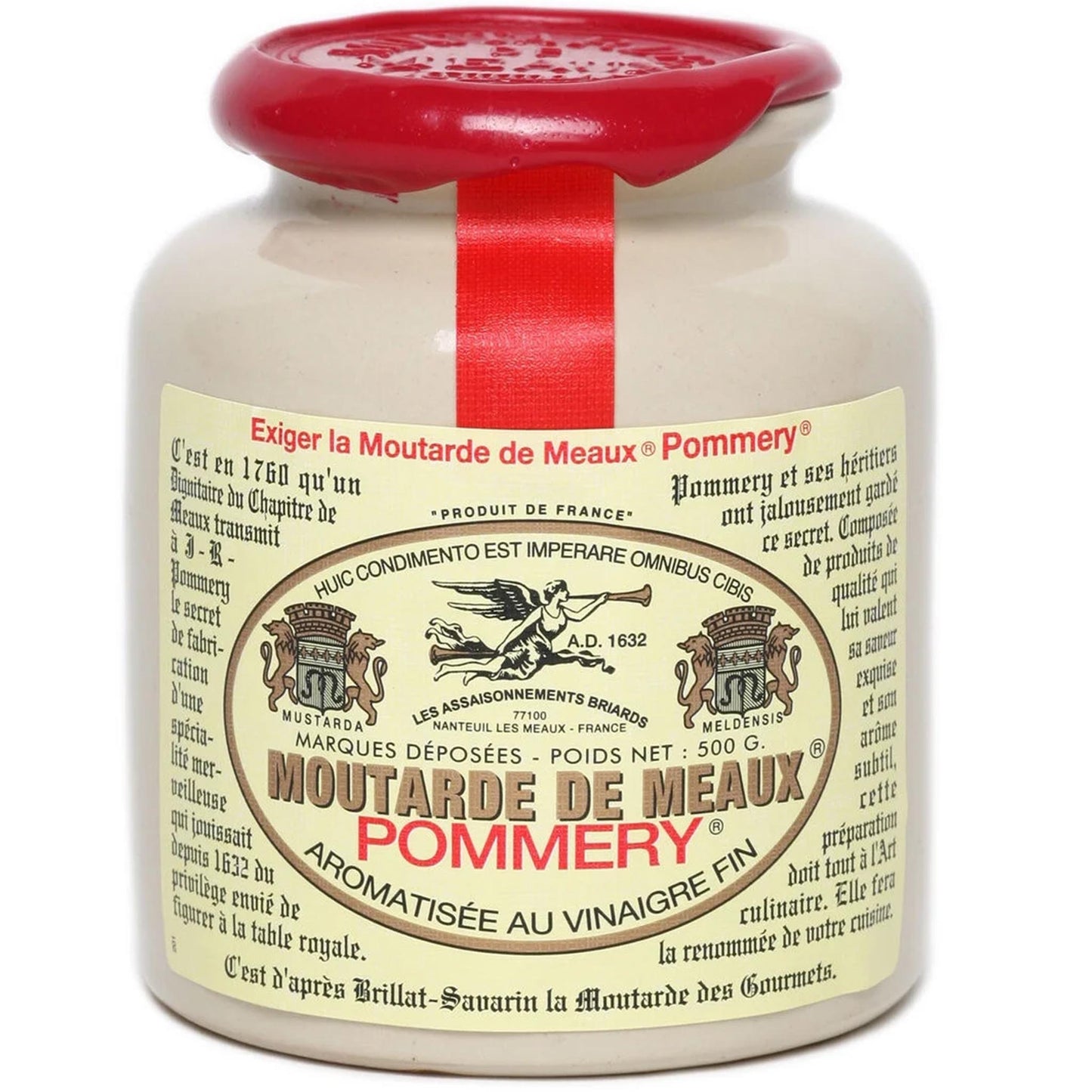 Pommery® Moutarde de MEAUX: Authentischer französischer Senf, 500g
