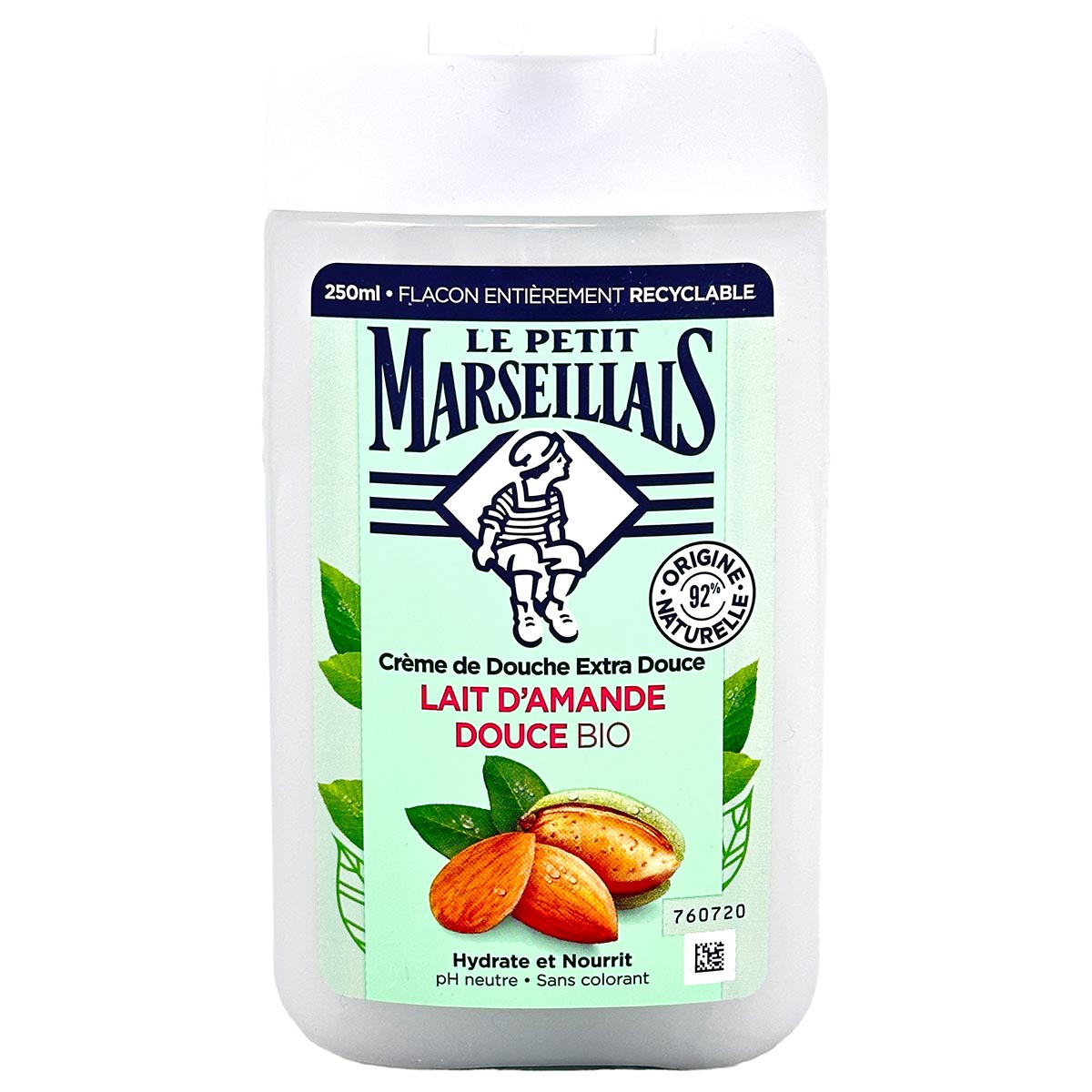 Le Petit Marseillais Mandelmilch-Duschgel 250 ml – Sanfte Pflege Lait d'Amande Douce