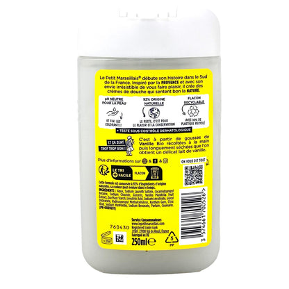 Le Petit Marseillais Duschgel Vanillemilch, 250 ml – Sanfte Pflege mit Lait de Vanille