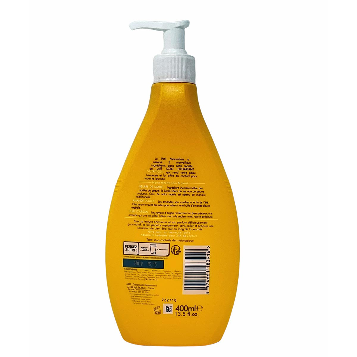 Le Petit Marseillais Körperlotion Body Lotion mit Mandel und Arganöl 400ml