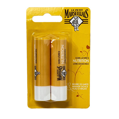 Le Petit Marseillais Lippenpflege Shea Mandel Argan 2 x 4,9 g – Intensive Feuchtigkeit