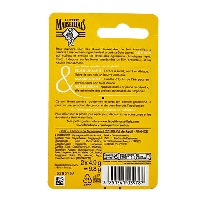 Le Petit Marseillais Lippenpflege Shea Mandel Argan 2 x 4,9 g – Intensive Feuchtigkeit