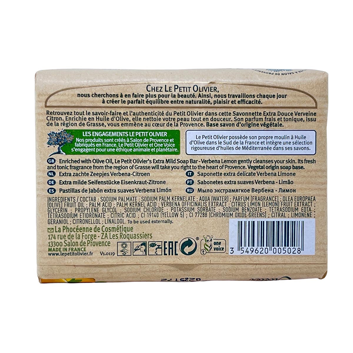 Le Petit Olivier Seife mit Zitrone, Eisenkraut & Olivenöl – 2x100g natürliche Pflege