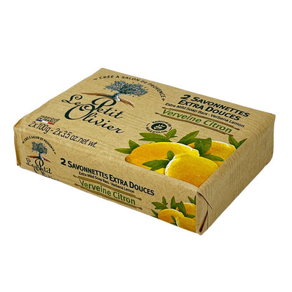 Le Petit Olivier Seife mit Zitrone, Eisenkraut & Olivenöl – 2x100g natürliche Pflege