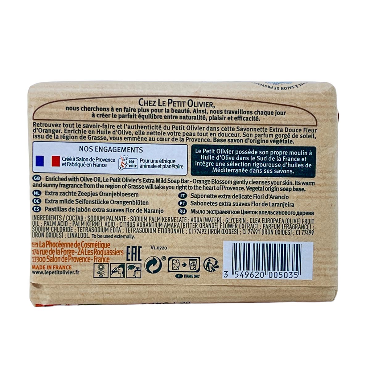 Le Petit Olivier Seife mit Orangenblüten und Olivenöl 2 x 100 Gramm