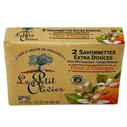 Le Petit Olivier Seife mit Orangenblüten und Olivenöl 2 x 100 Gramm