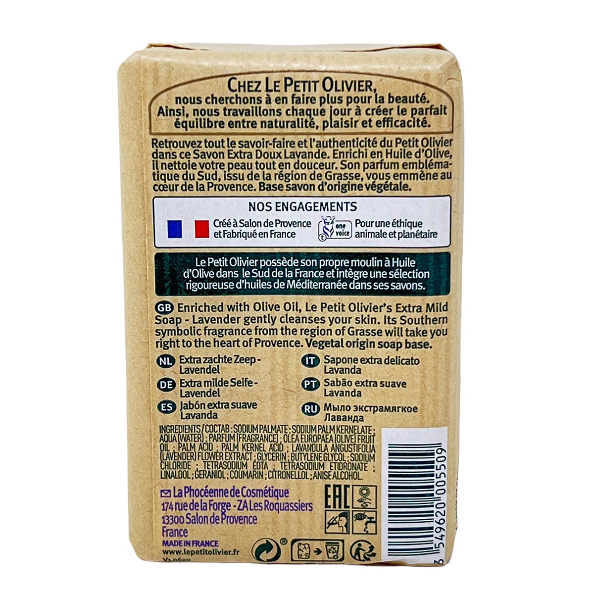 Le Petit Olivier Seife mit Lavendel extra mild 250 Gramm aus Frankreich