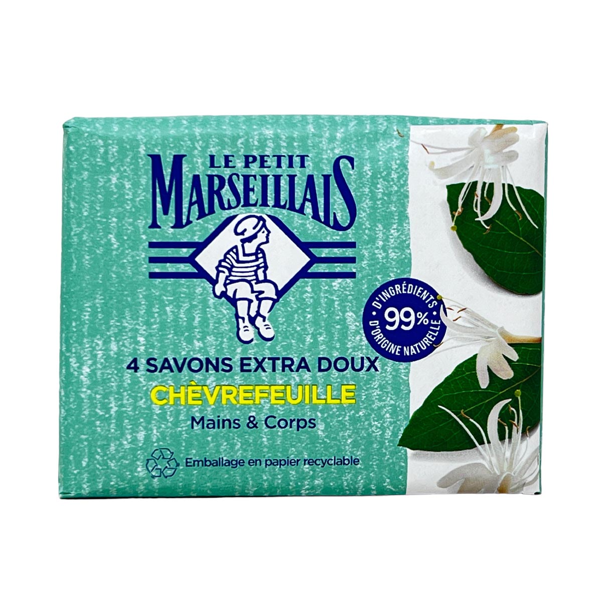 Le Petit Marseillais - Extra Sanfte Geißblattseife 4x100g - Sanfte Pflege für Ihre Haut