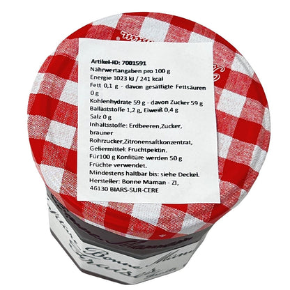 Bonne Maman Erdbeere Konfitüre - Fraises Confiture 370 Gramm aus Frankreich