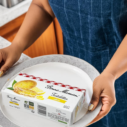 Bonne Maman Zitronentörtchen - Einzelportionen, perfekt für unterwegs, 125g