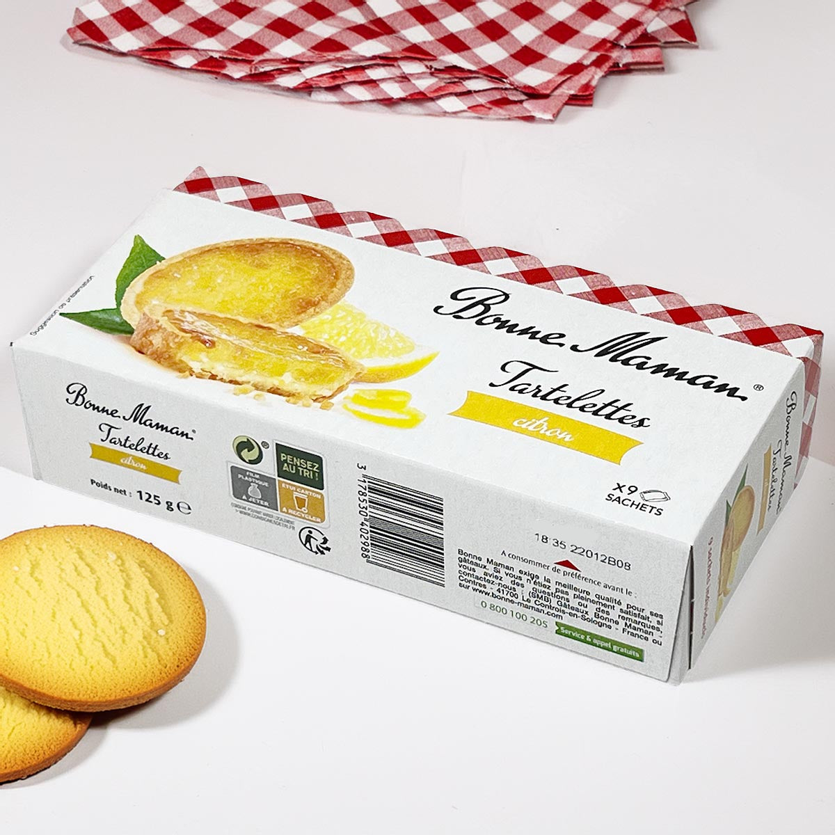 Bonne Maman Zitronentörtchen - Einzelportionen, perfekt für unterwegs, 125g