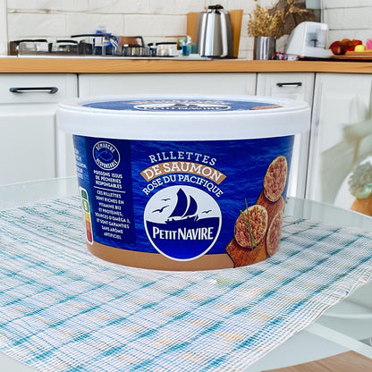 Petit Navire Rillettes de Saumon – Köstliche Lachspaste mit cremiger Textur, 125g