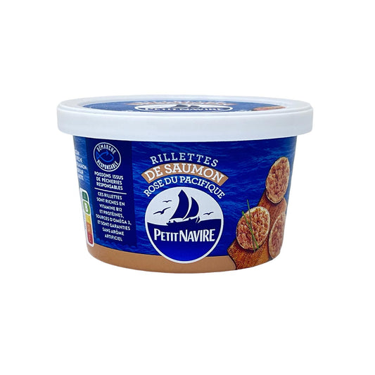 Petit Navire Rillettes de Saumon: Köstliche Lachspaste in cremiger Textur - 125g