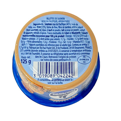 Petit Navire Rillettes de Saumon: Köstliche Lachspaste in cremiger Textur - 125g