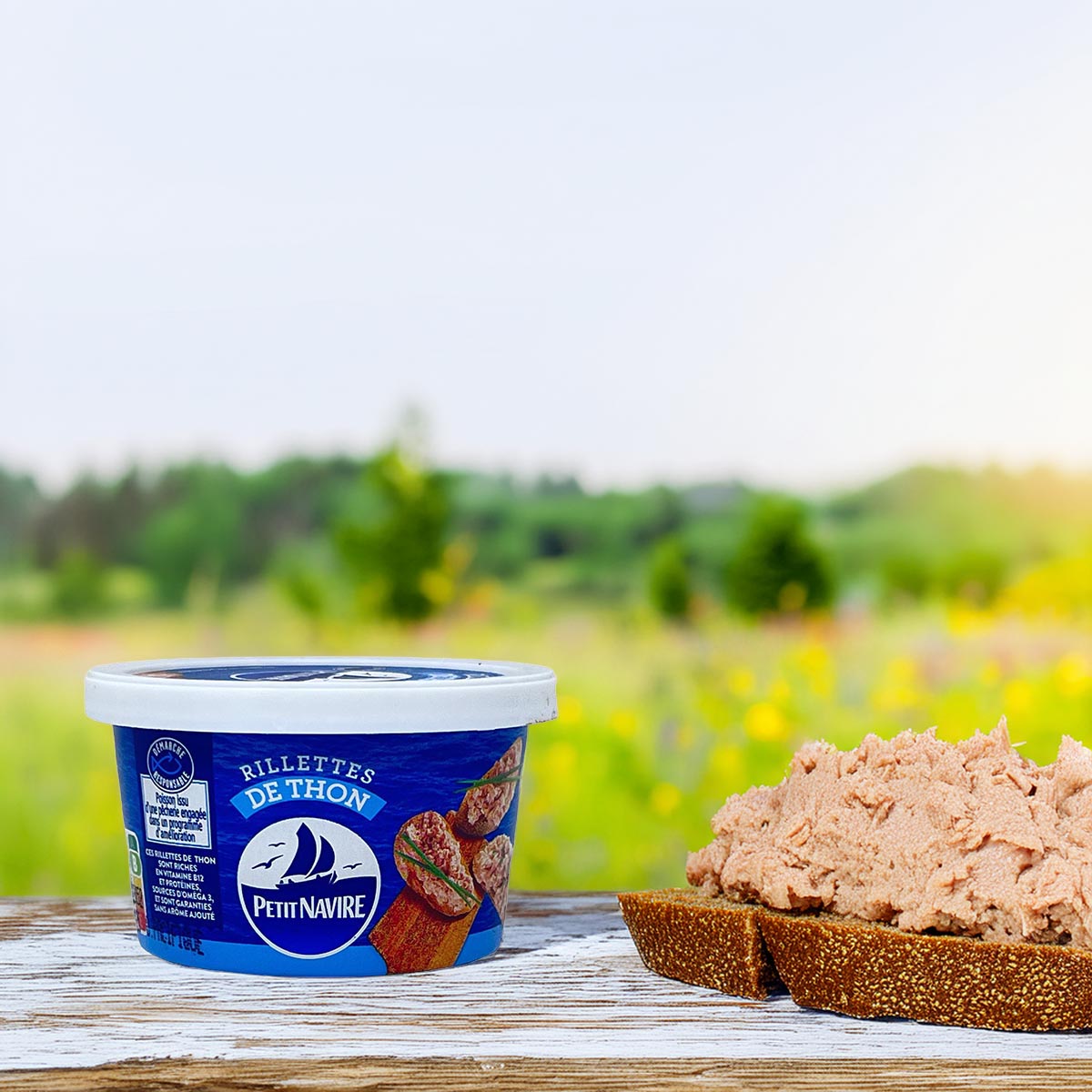 Petit Navire Rillettes de Thon – Köstliche Thunfischpaste mit cremiger Textur, 125g