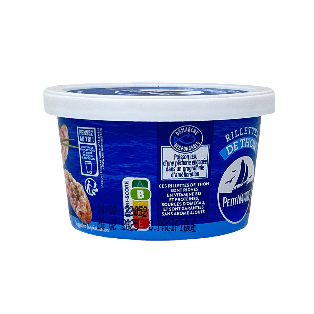 Petit Navire Rillettes de Thon: Köstliche Thunfischpaste in cremiger Textur - 125g