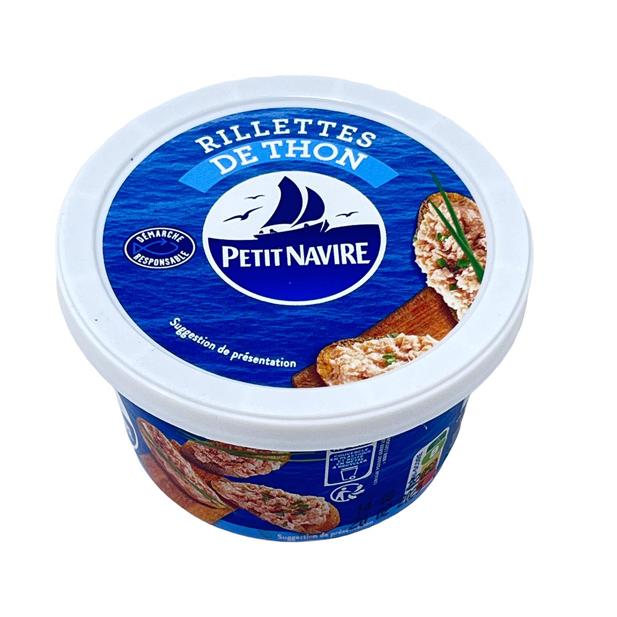 Petit Navire Rillettes de Thon: Köstliche Thunfischpaste in cremiger Textur - 125g