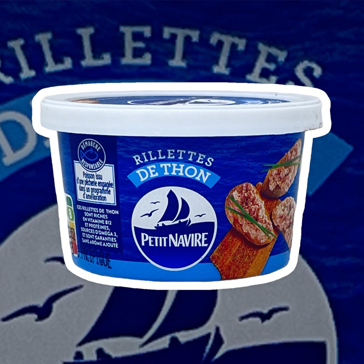 Petit Navire Rillettes de Thon: Köstliche Thunfischpaste in cremiger Textur - 125g