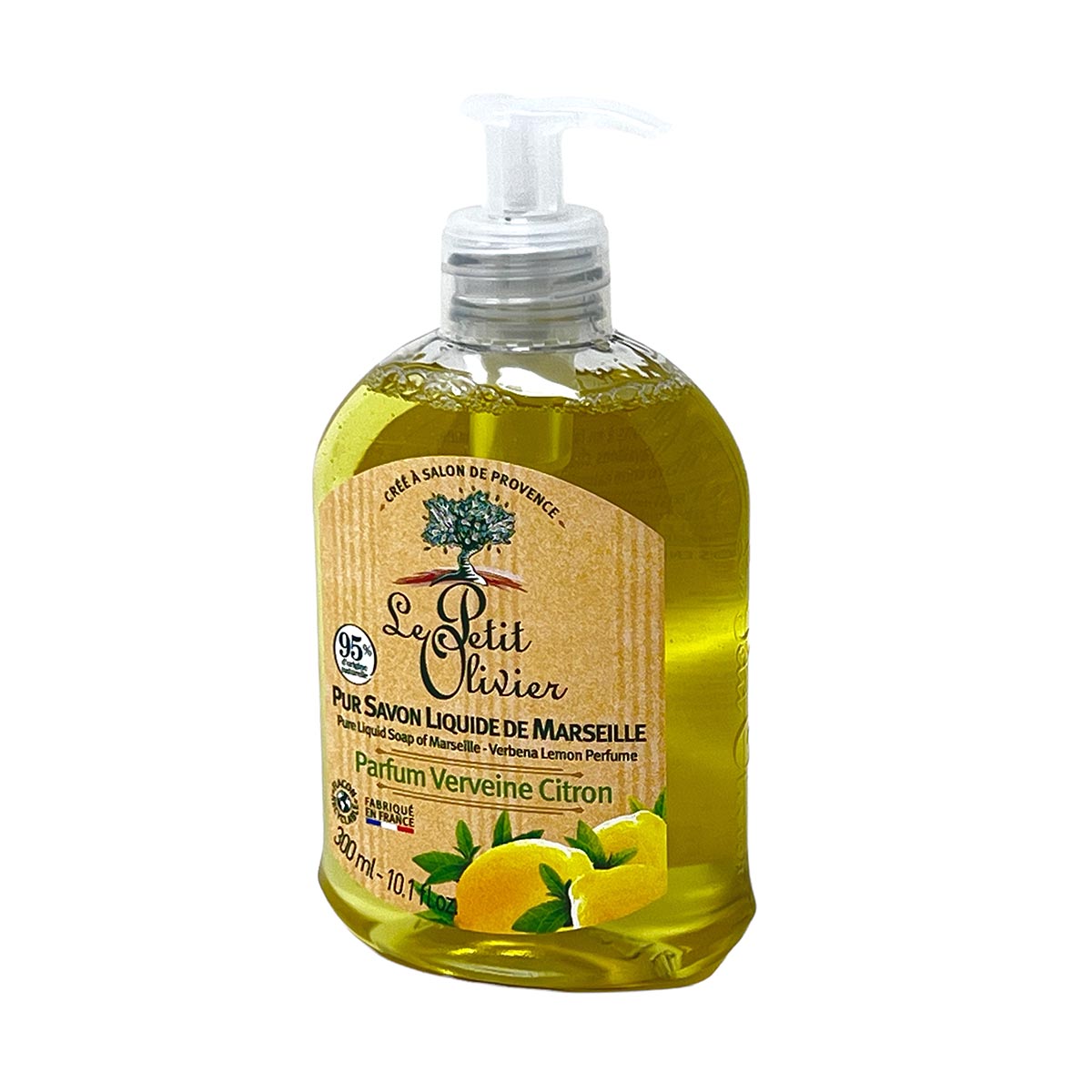 Le Petit Olivier Pur Savon Liquide de Marseille Verveine Citron 300ml