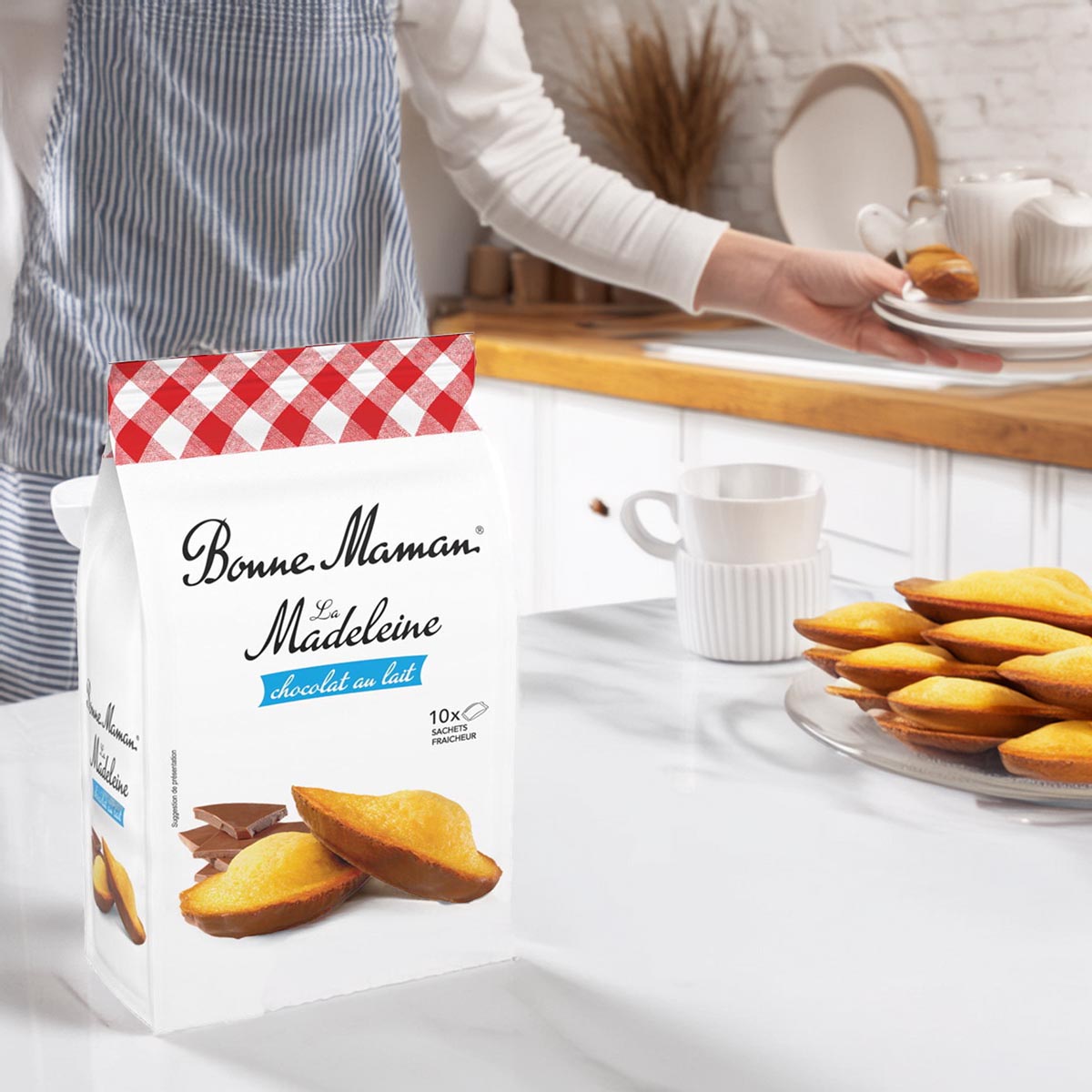 Bonne Maman la Madeleine  chocolat au lait  mit Milchschokolade 300 Gramm