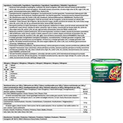 Cassegrain Ratatouille Cuisinée à la Provençale – Traditioneller Genuss aus der Provence