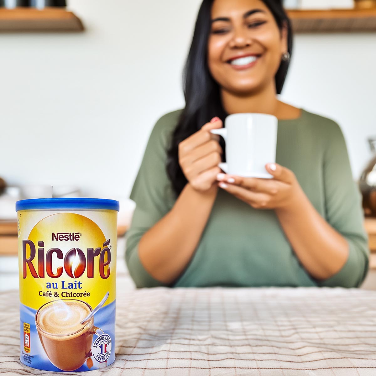 Nestlé Ricoré au Lait Bonjour 400g – Instant Kaffee mit Milch & Zichorienextrakt