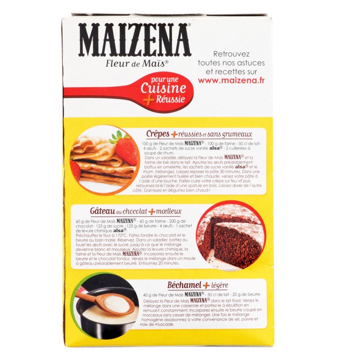 MAIZENA Fleur de Mais Glutenfrei, 400g - Reine Maisstärke zum Binden und Backen