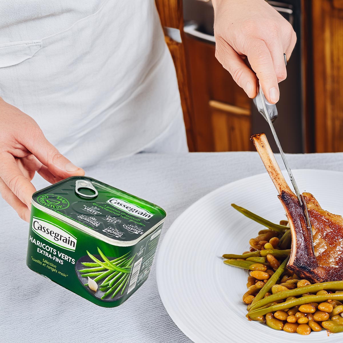 Cassegrain Grüne Bohnen extra fein  – Feine Haricots Verts für Gourmet-Gerichte