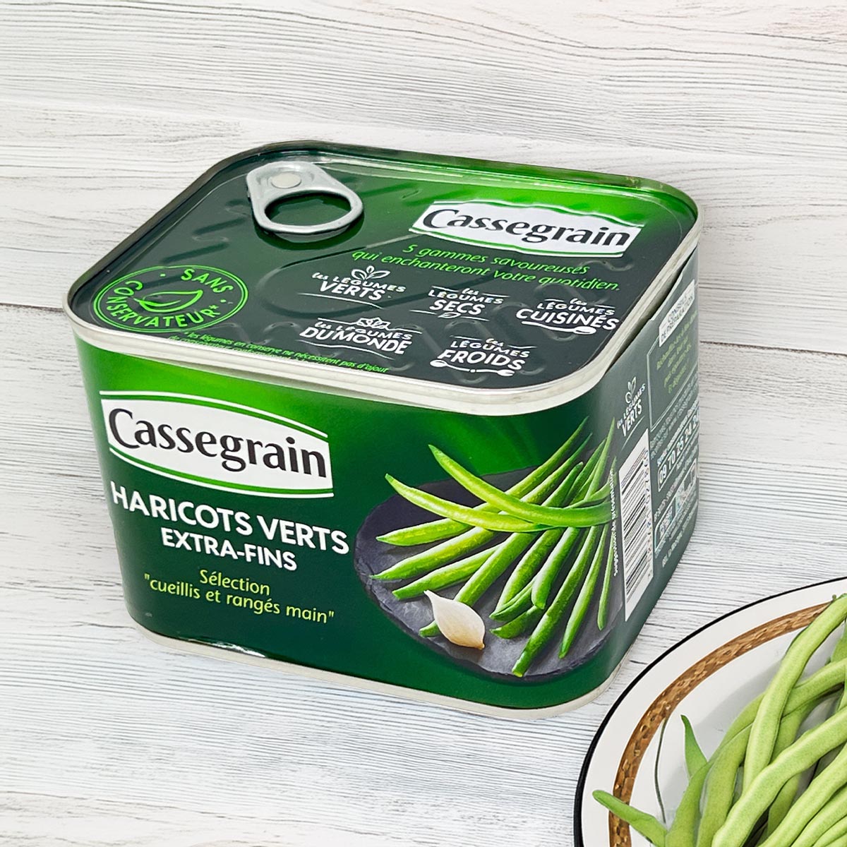 Cassegrain Grüne Bohnen extra fein  – Feine Haricots Verts für Gourmet-Gerichte