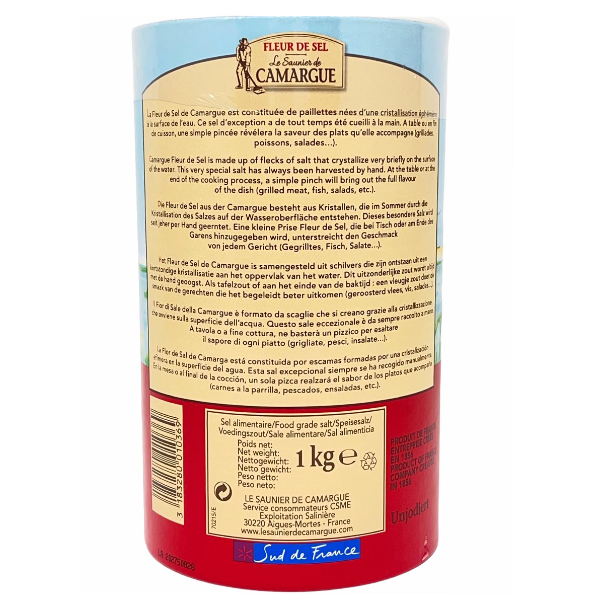 Le Saunier de Camargue Fleur de Sel  6  x 1000 Gramm