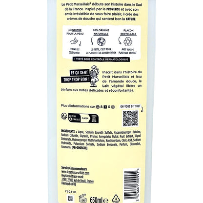 Le Petit Marseillais Duschgel & Badezusatz mit Milch 650 ml – Pflege aus Frankreich