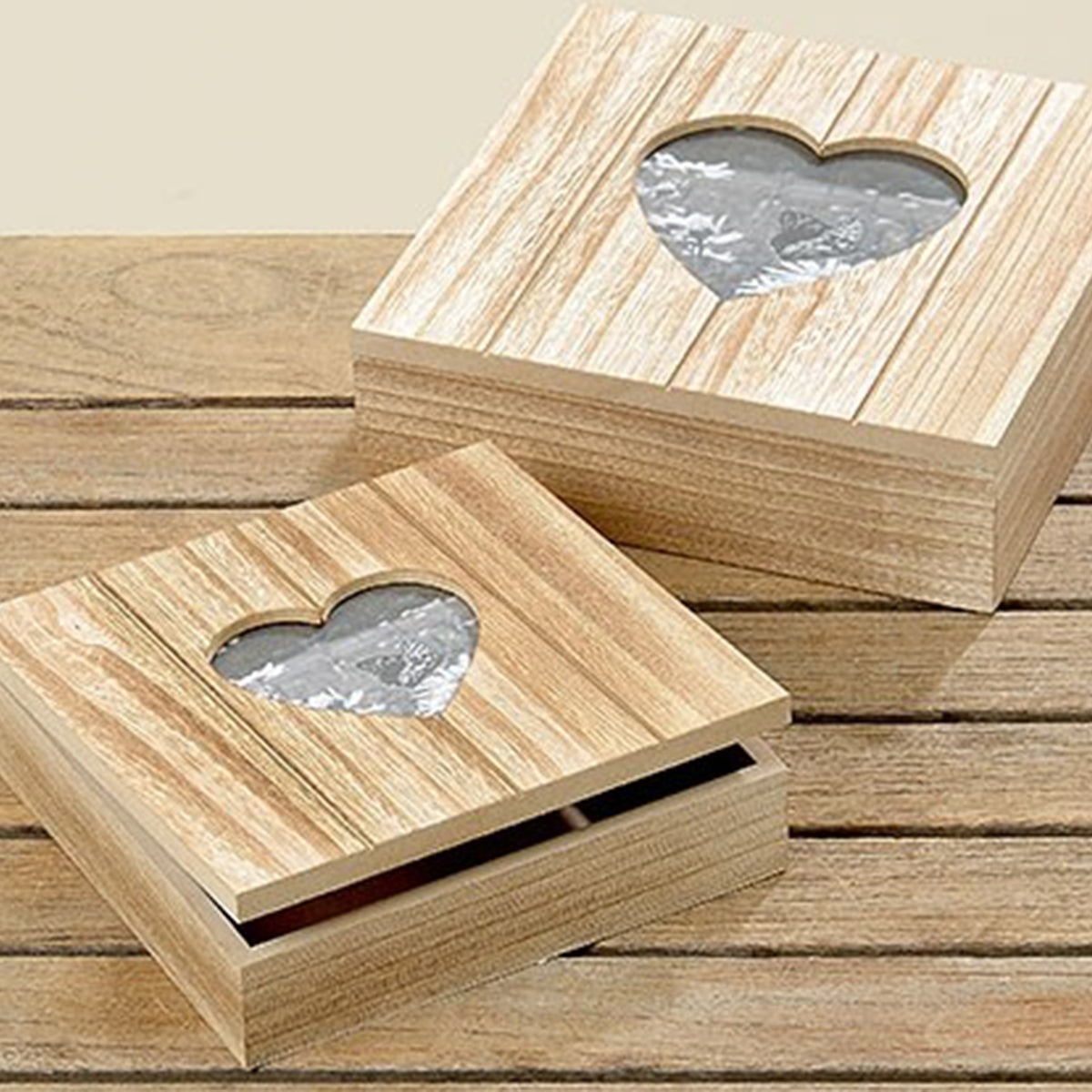 Boltze 2er Box-Set "Bea" - Romantisches Geschenk mit Herzausschnitt für besondere Momente