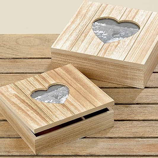 Boltze 2er Box-Set "Bea" - Romantisches Geschenk mit Herzausschnitt für besondere Momente