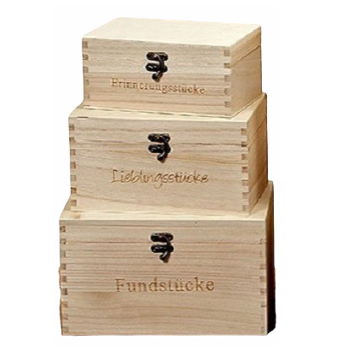 3er-Box-Set 'Kika' aus Blauglockenbaumholz - Natürlich & Vielseitig