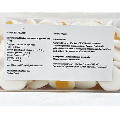 Haribo Oeufs au Plat Spiegeleier Soft Kaubonbons in der widerverschließbaren Box