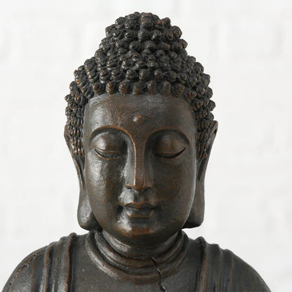 FeineHeimat Buddha Figur sitzend in Meditation 50 cm - Inspirierende Gartendekoration für spirituelle Harmonie