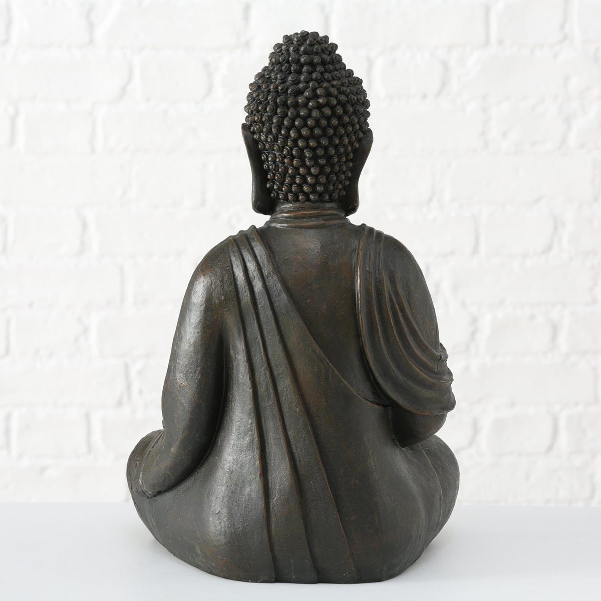 FeineHeimat Buddha Figur sitzend in Meditation 50 cm - Inspirierende Gartendekoration für spirituelle Harmonie