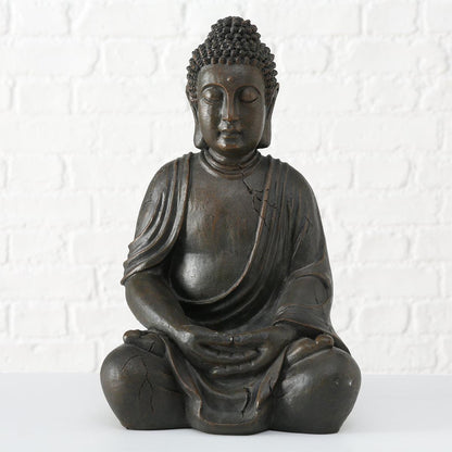 FeineHeimat Buddha Figur sitzend in Meditation 50 cm - Inspirierende Gartendekoration für spirituelle Harmonie