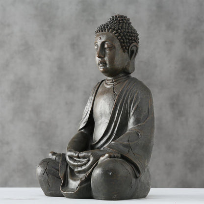 FeineHeimat Buddha Figur sitzend in Meditation 50 cm - Inspirierende Gartendekoration für spirituelle Harmonie