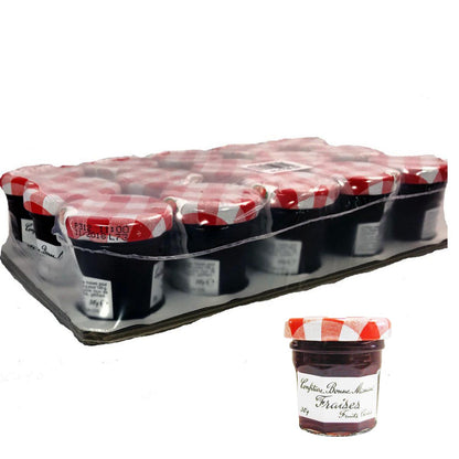Bonne Maman Erdbeere Konfitüre - Fraises Confiture 15 x 30 Gramm aus Frankreich