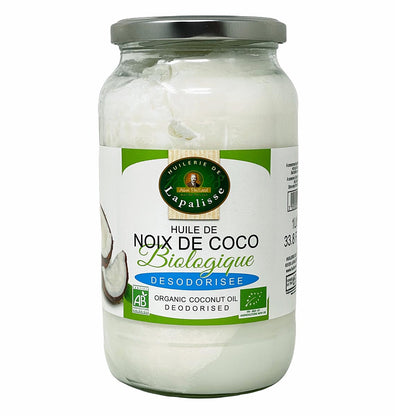 Biologisches Lapalisse Kokosnussöl 1L - Kaltgepresst, BIO, Vielseitig einsetzbar